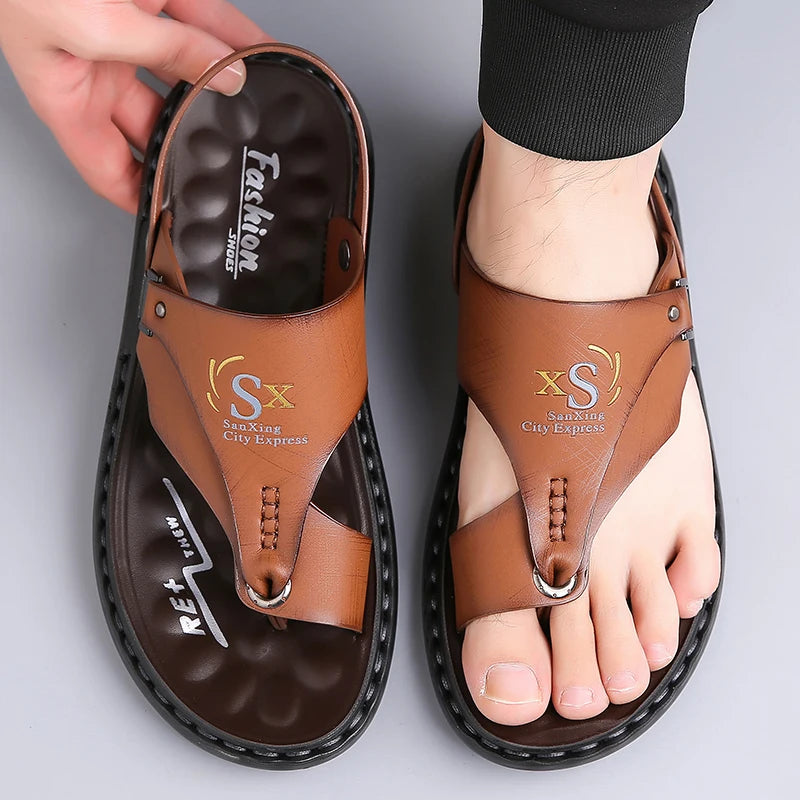 Men's Comfortable Anti-Slip Flip Flops Fashionable Wear-Resistant
