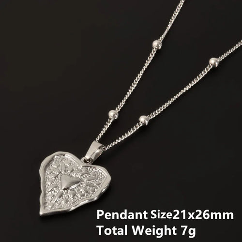 1Pc Religious Christian Catholic Sacred Heart Pendant Necklaces