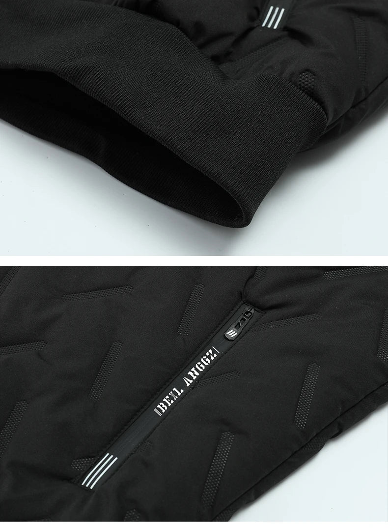 Men Winter Fleece‑Lined Tracksuit, 2‑Piece Casual Running Outdoor Set,
