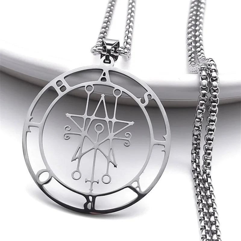 Astaroth Sigil Goetia Stainless Steel Necklace Solomon Demon Seal