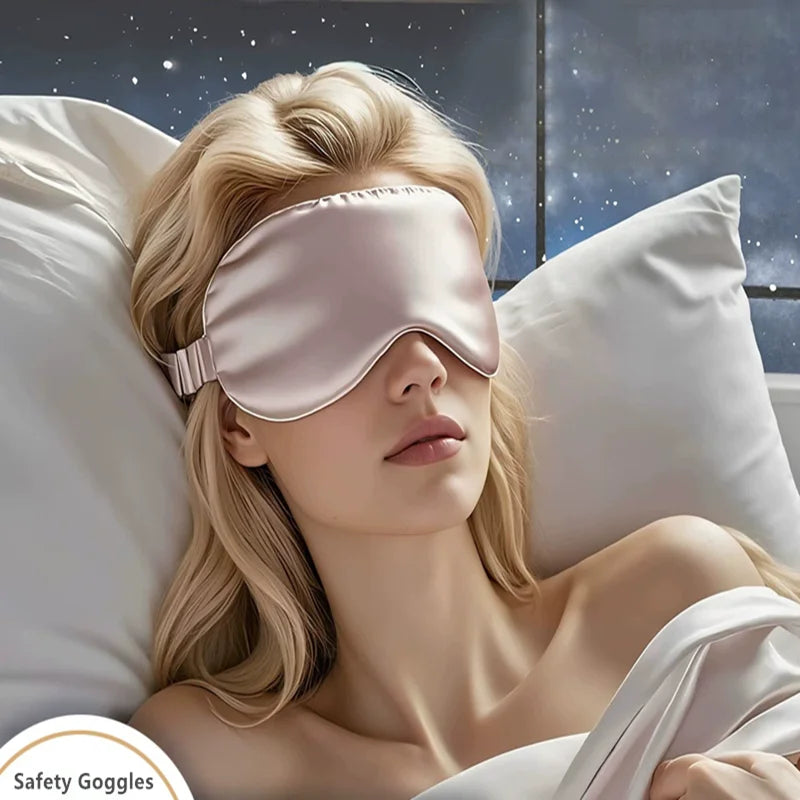 Double-Sided Silk Sleeping Eyeshade Light Blocking Breathable Travel