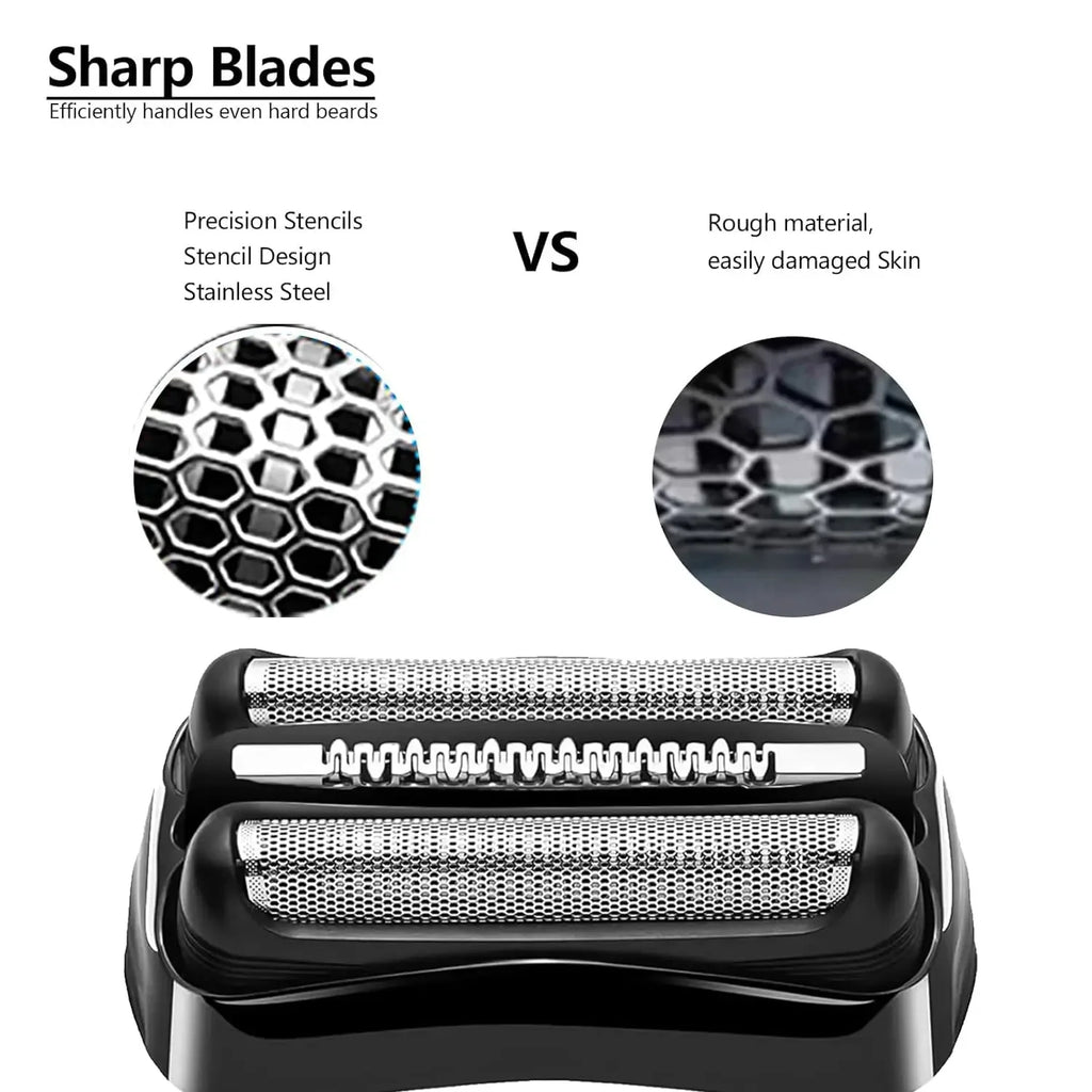 21B S3 Wet and Dry Replacement Heads for All Braun 3 Electric Shavers