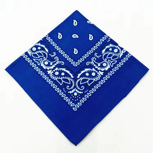 1-4Pcs Fashion Hip Hop Cotton Bandana Square Scarf 54cm*54cm Black Red