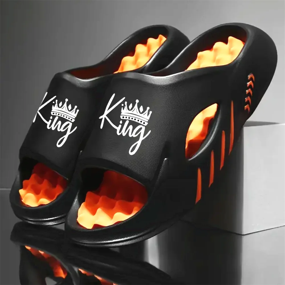 Summer Men's Slippers EVA Massage Non-Slip Slides Fashion Sandals