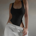 Sleeveless Knit Bodysuit 2024 Hot Summer Sexy Bodycon Off Shoulder