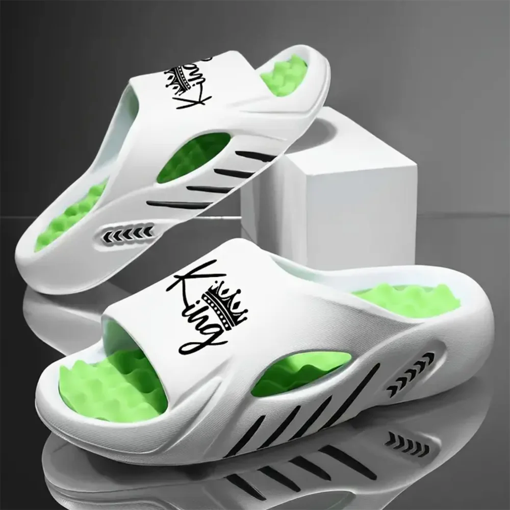 Summer Men's Slippers EVA Massage Non-Slip Slides Fashion Sandals