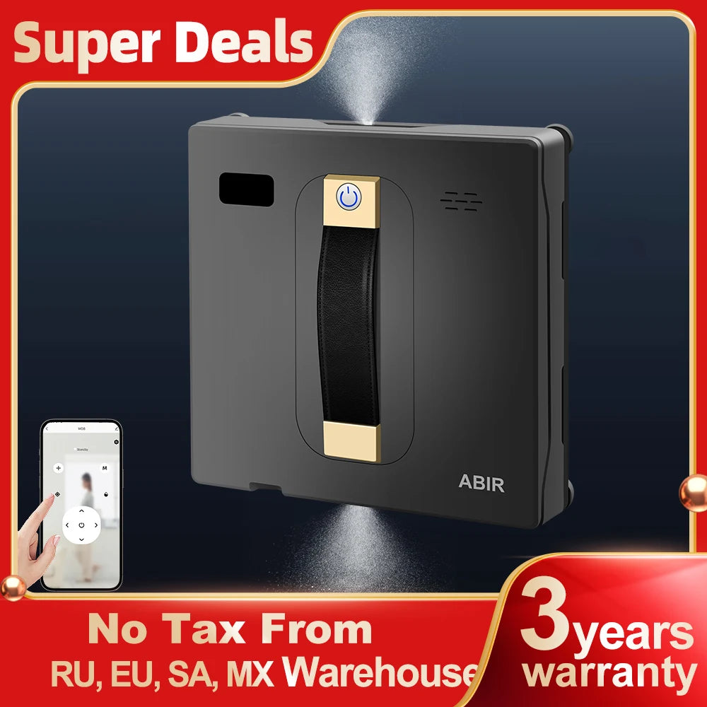 Robot Window cleaner ABIR WD8,Dual Water Spray,Smart Memory,High