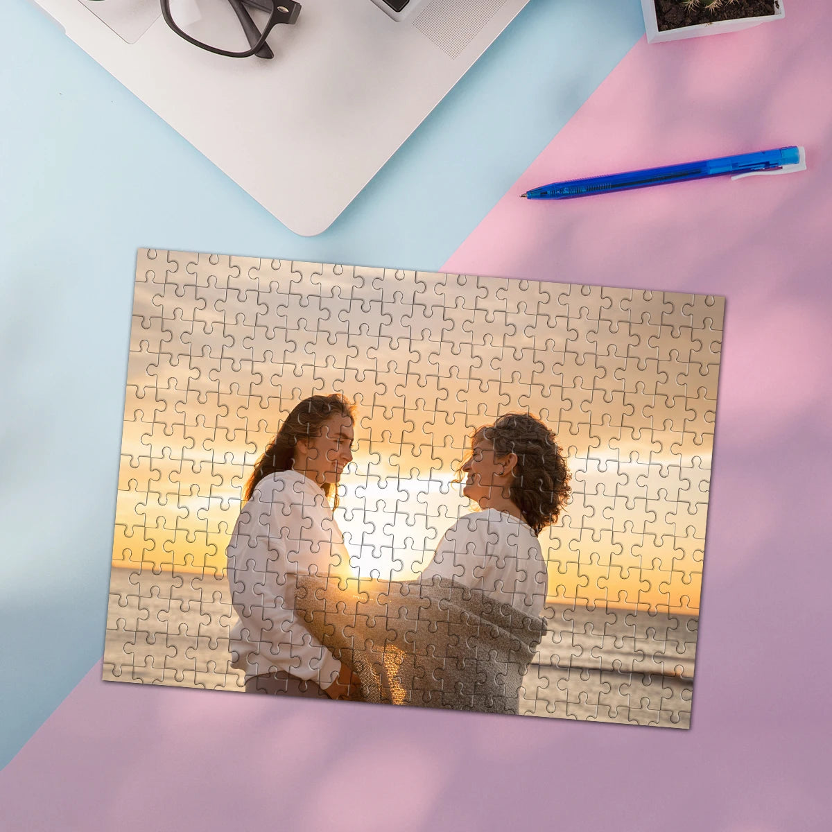 35/300/500/1025pcs Personalized Custom Photo Puzzle Friend Upload