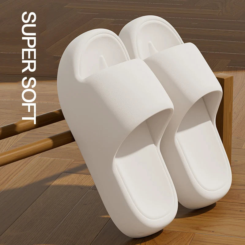 Unisex Non Slip Bathroom Home Slippers Soft Sole EVA Pillow Slides