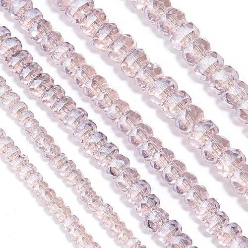 4/6/8mm Wheel Shape Austrian Crystal Glass Beads Flat Round Glass