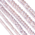 4/6/8mm Wheel Shape Austrian Crystal Glass Beads Flat Round Glass