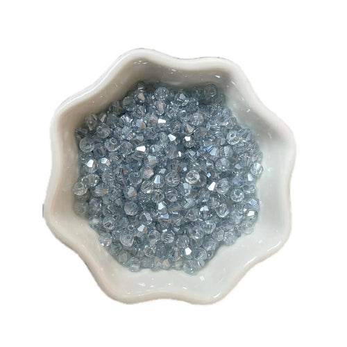 100PCS 4MM Shiny Faceted Austria Crystal Beads Bicone Beads Loose