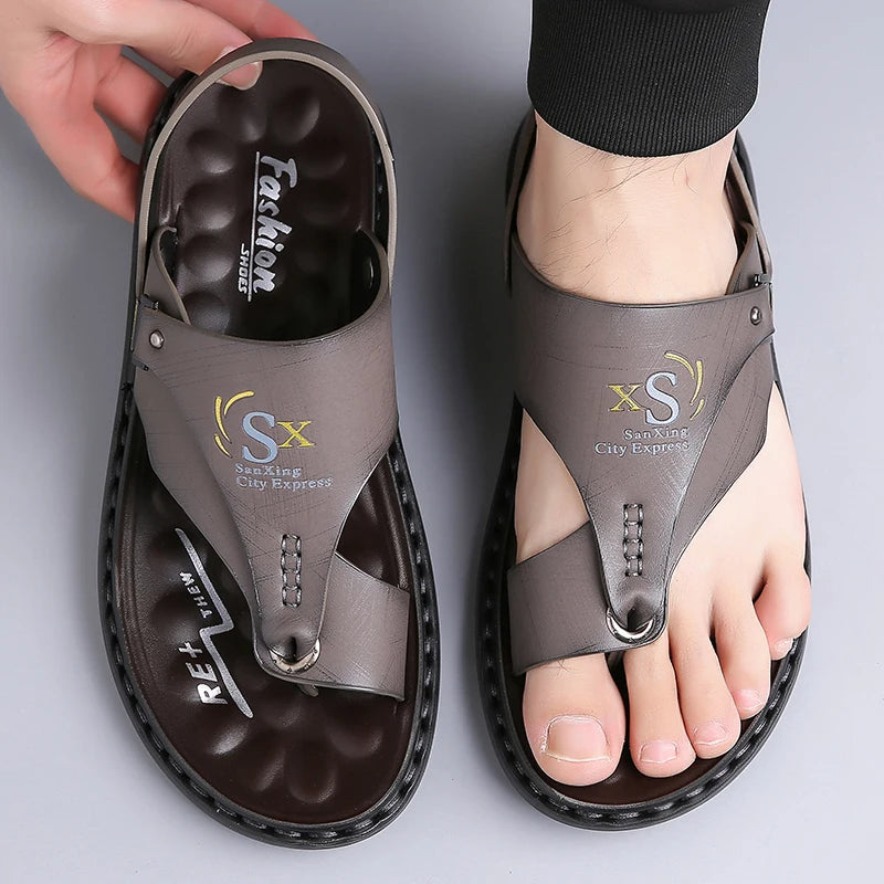 Men's Comfortable Anti-Slip Flip Flops Fashionable Wear-Resistant