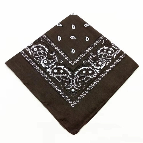 1-4Pcs Fashion Hip Hop Cotton Bandana Square Scarf 54cm*54cm Black Red