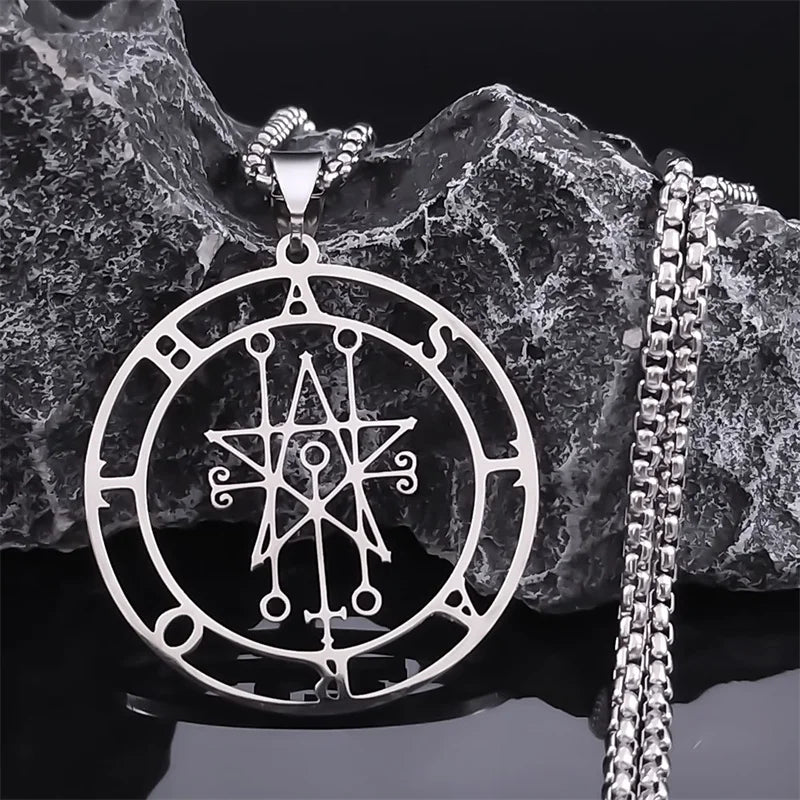 Astaroth Sigil Goetia Stainless Steel Necklace Solomon Demon Seal