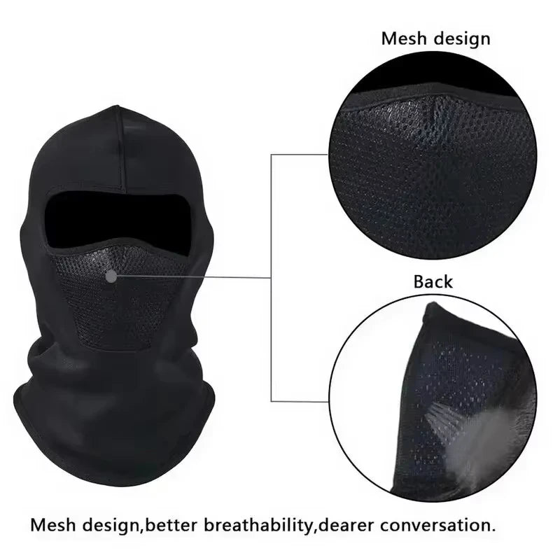 Summer Lightweight Balaclava Cycling Full Face Mask Outdoor Sports