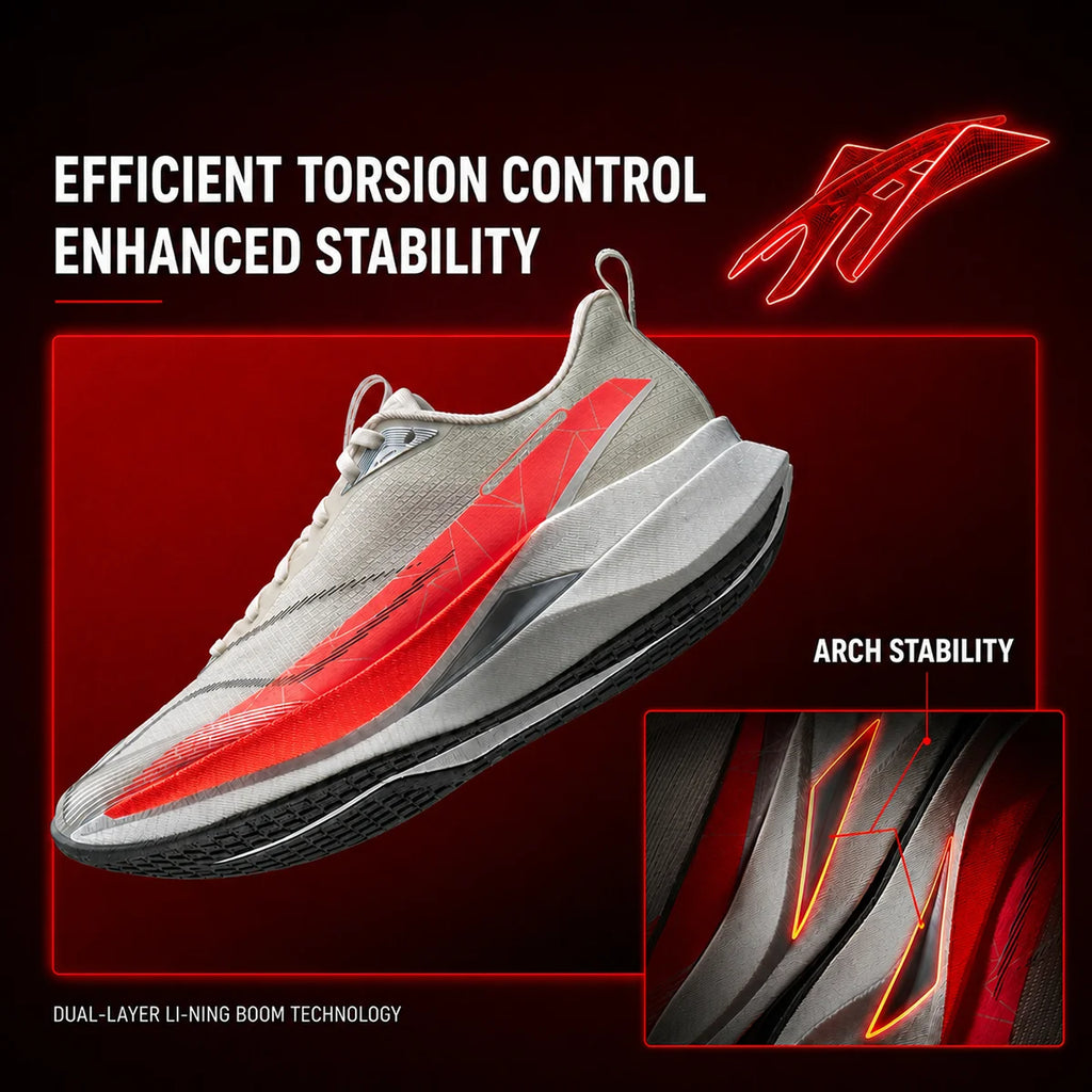 Li-Ning Men's RED HARE 9 PRO Racing Running Shoes BOOM Cushion Rebound