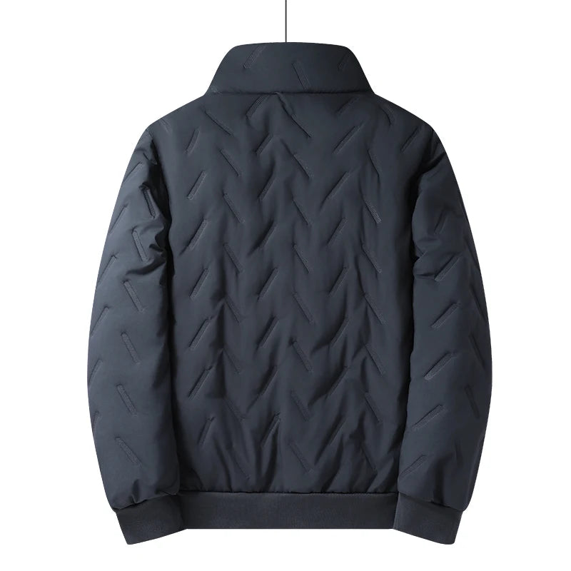 Men Winter Fleece‑Lined Tracksuit, 2‑Piece Casual Running Outdoor Set,