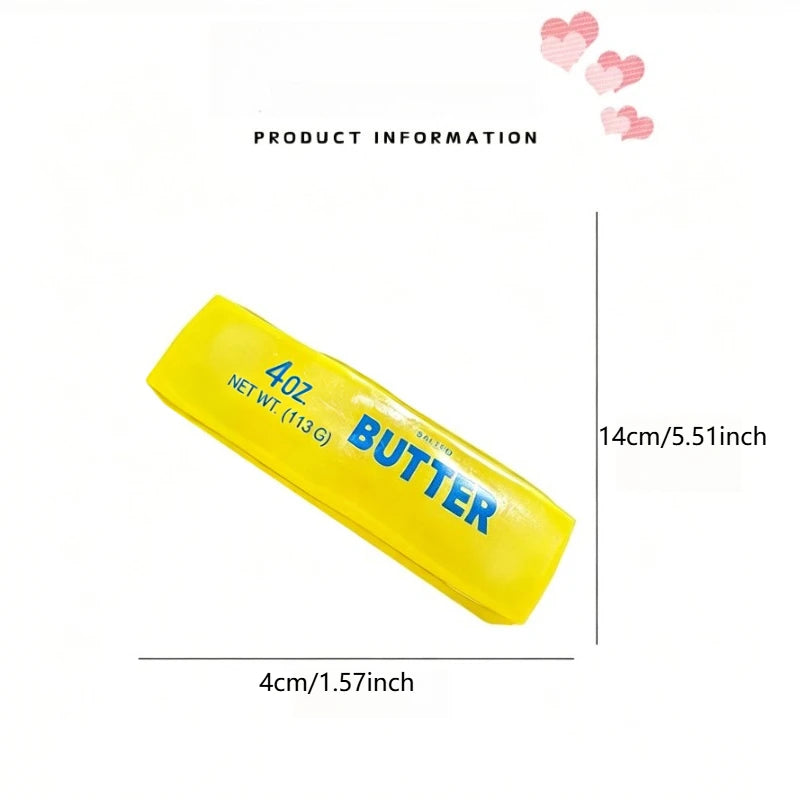 New Squishy Simulated Butter Squeeze Toy Soft Stress Relief Slow