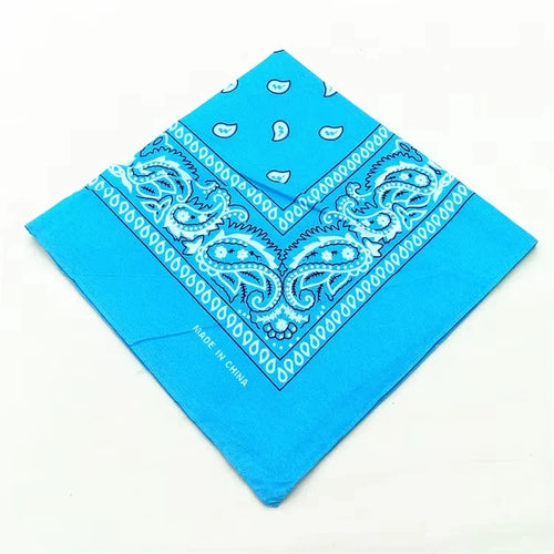 1-4Pcs Fashion Hip Hop Cotton Bandana Square Scarf 54cm*54cm Black Red