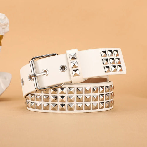 Trend Rivet Belt Heavy Metal Belt Men Women Punk Nightclub Rock Style