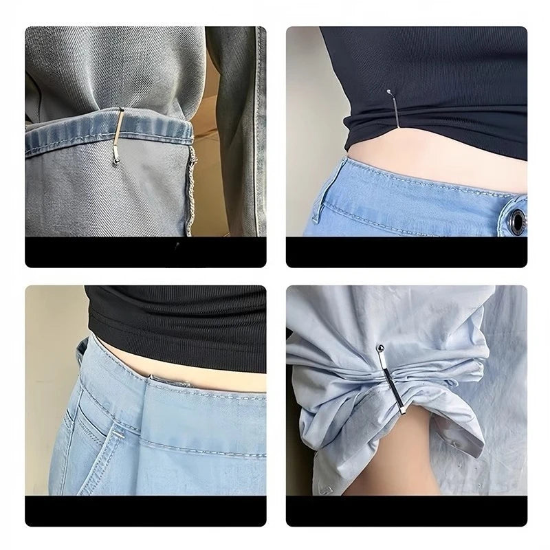 4/10PCS Jeans Skirts Detachable Buckle Accessories Adjustable Sleeve