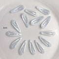 3cm Metal Snap BB Hair Clips with Glue Pad Diy Side Barrettes Mini
