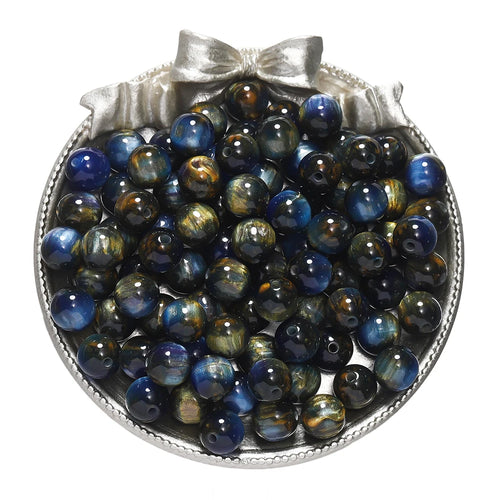 20-50pcs/lot Glitter Mitation Cat Eye Round Resin Bead Loose Beads for