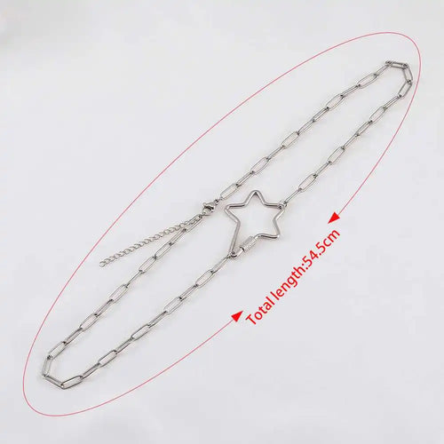 1pc Stainless Steel Heart Oval Spiral Clasp Necklace Semi-finished