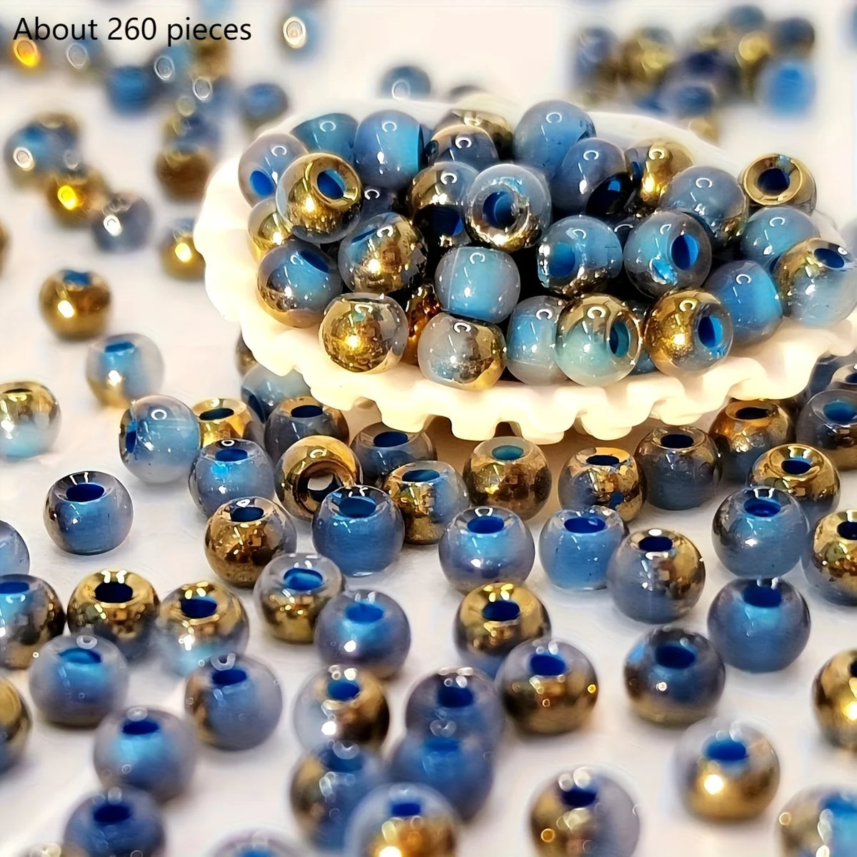 DIY Handmade Jewelry Materials with Round Beads, Colorful Beading,