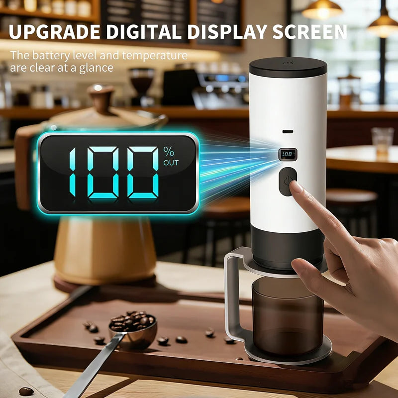 Portable 3-in-1 Wireless Electric Espresso Coffee Machine for Car Home