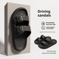 Men Adjustable Double Buckle Slides Sandals EVA Cloud Soft Thick