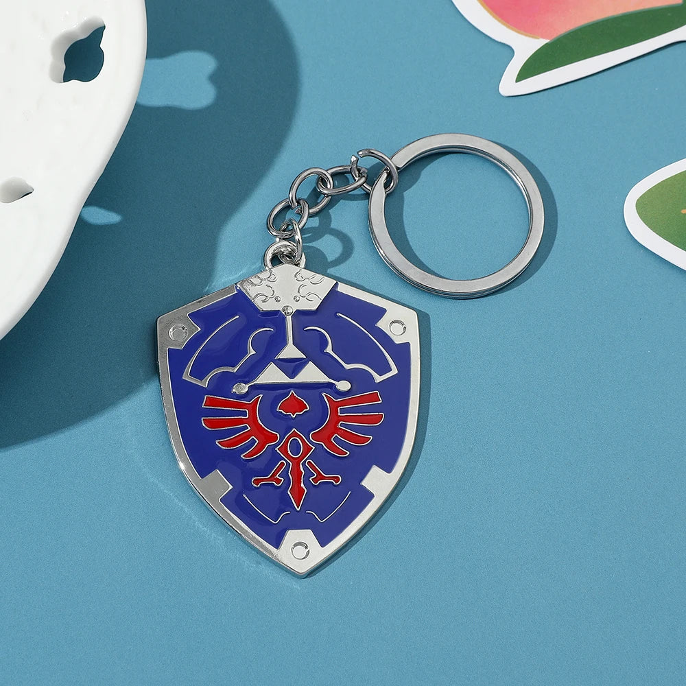 The Legend of Zeldas Pendant Keyring for Men Women Vintage Triforce