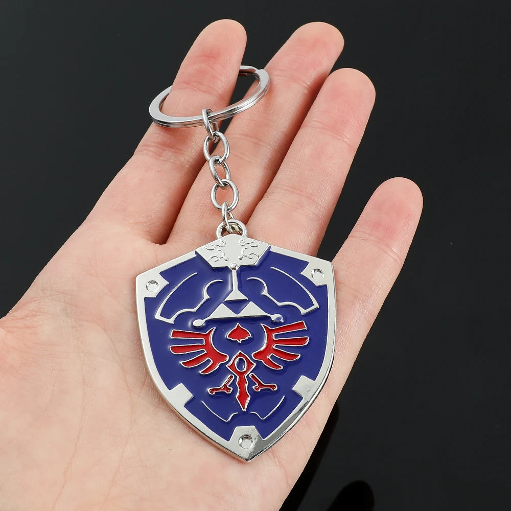 The Legend of Zeldas Pendant Keyring for Men Women Vintage Triforce
