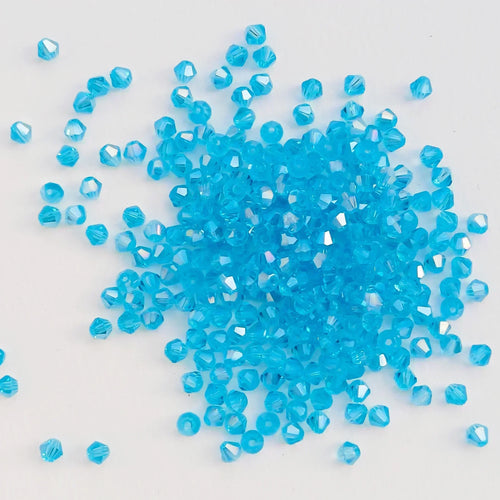 100PCS 4MM Shiny Faceted Austria Crystal Beads Bicone Beads Loose