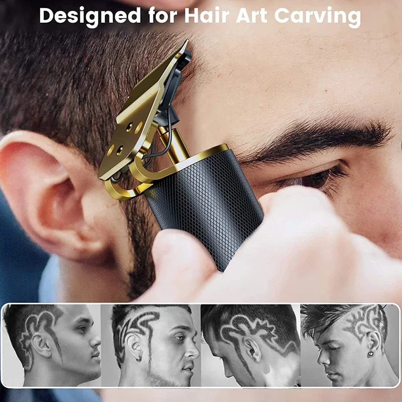 Professional T9 Hair Clipper For Mens USB Fast Rechargeable Beard Care