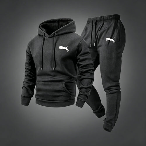 2026 Hot Selling Men's Hooded Sweatshirt & Pants Set Casual Tracksuit