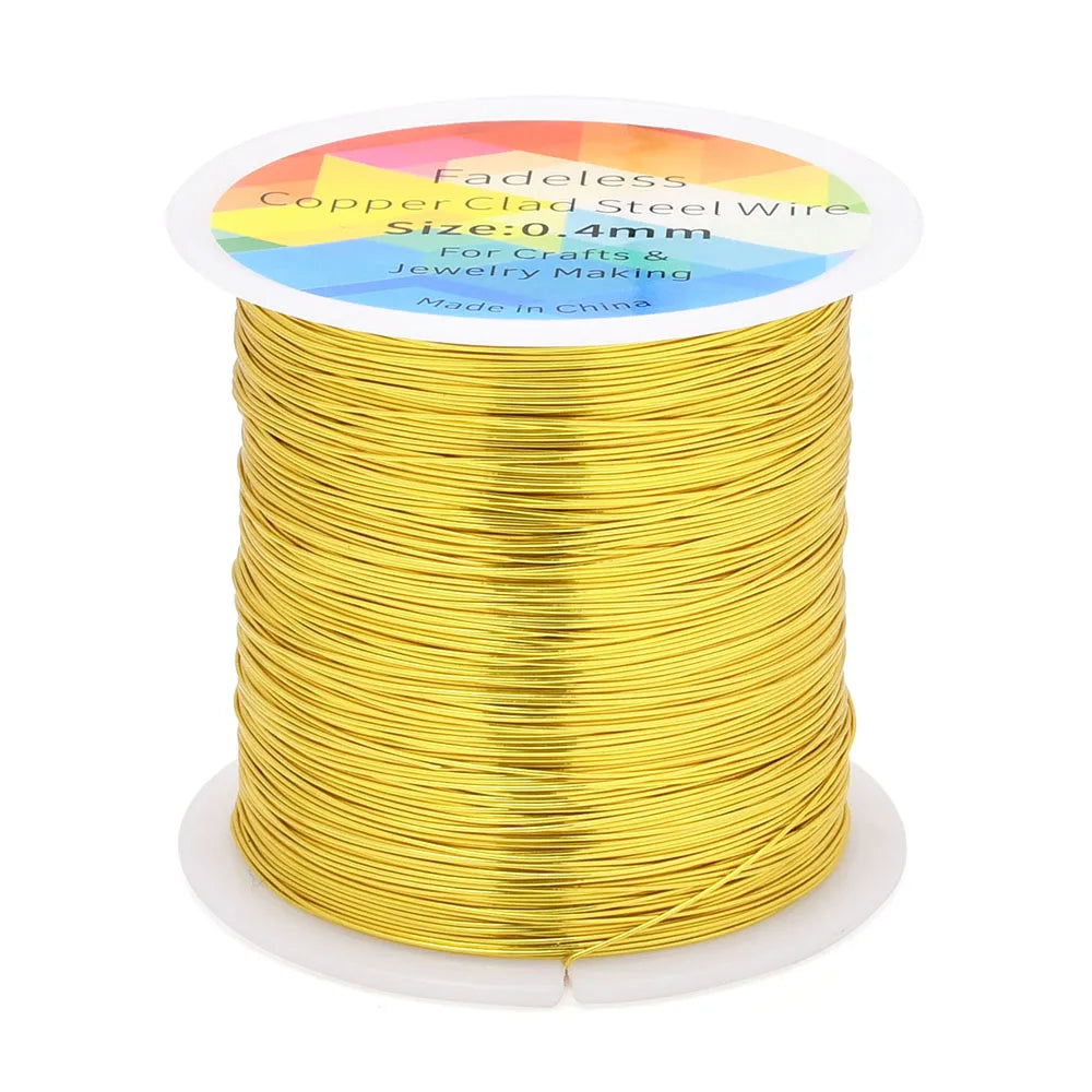 100m/328ft Fadeless Copper Clad Steel Wire Bendable Metal Sculpting