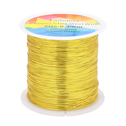 100m/328ft Fadeless Copper Clad Steel Wire Bendable Metal Sculpting