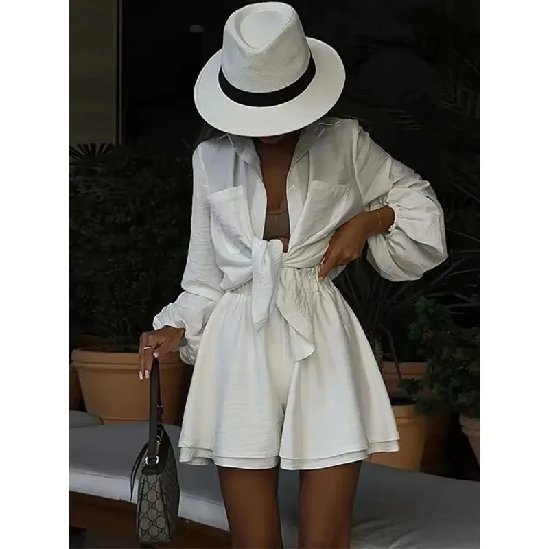 Casual Loose Short Sets For Women 2 Piece Sets Womens Outfits Spa