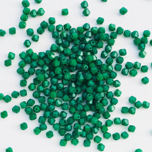 100PCS 4MM Shiny Faceted Austria Crystal Beads Bicone Beads Loose