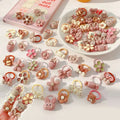 10/20/30/40/50Pcs Lot cute cartoon Bear Bunny Girl Elastic Rubber Band