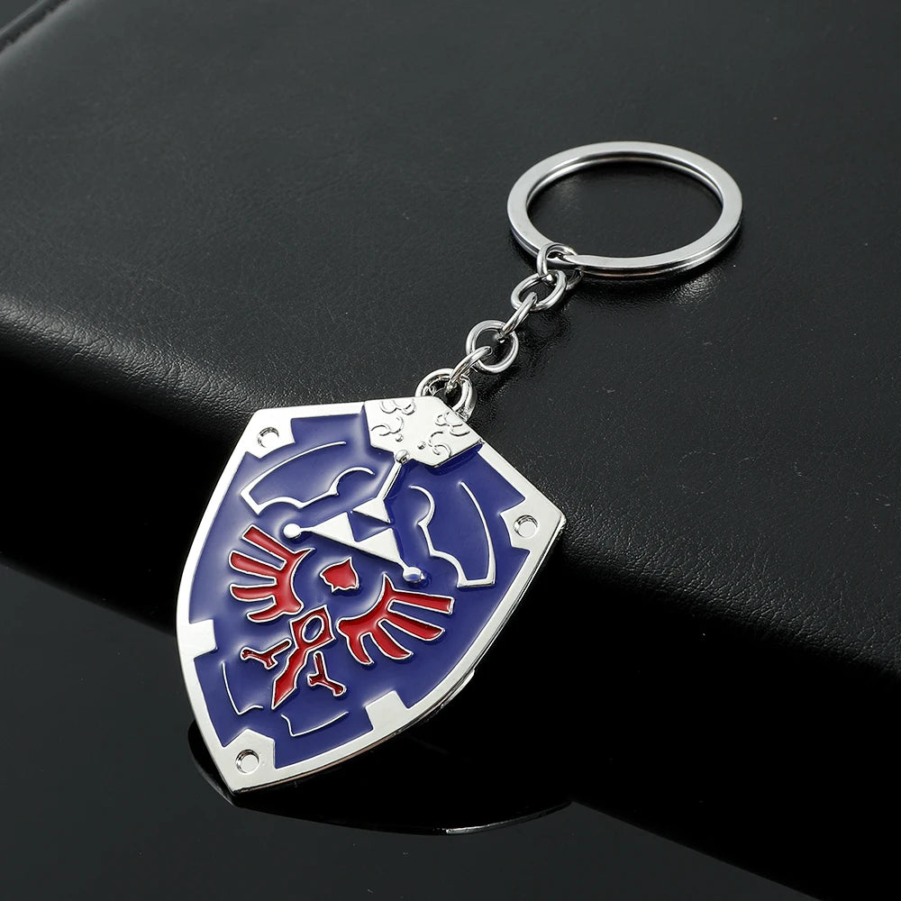 The Legend of Zeldas Pendant Keyring for Men Women Vintage Triforce