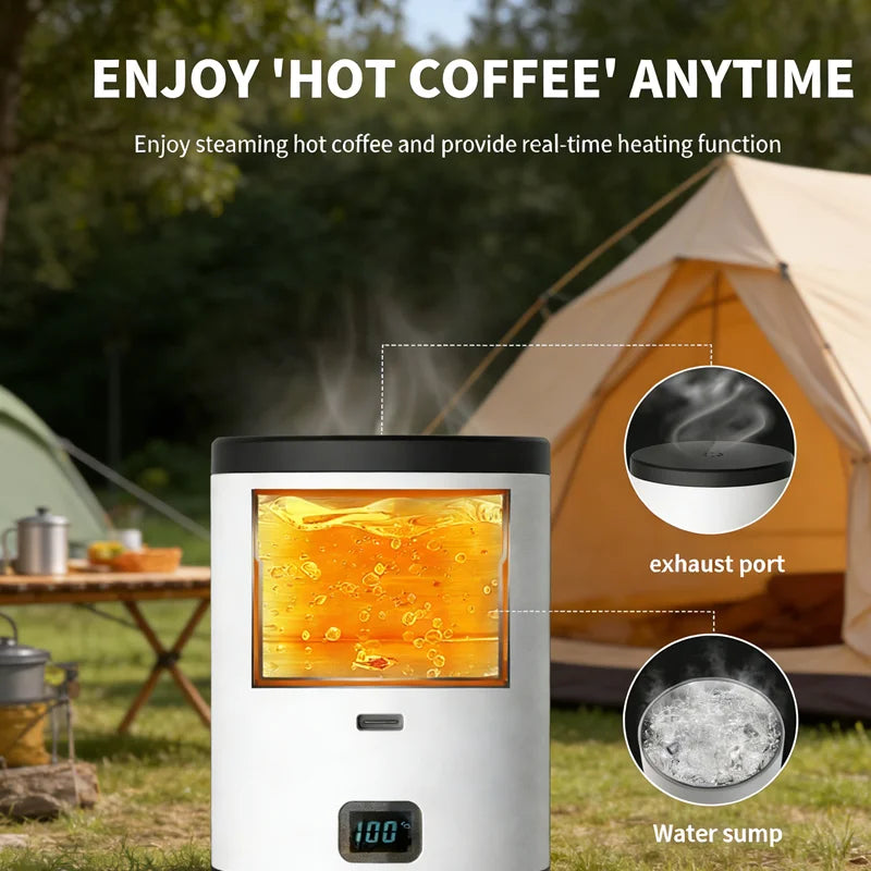 Portable 3-in-1 Wireless Electric Espresso Coffee Machine for Car Home