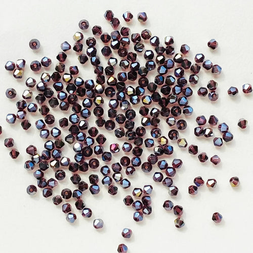 100PCS 4MM Shiny Faceted Austria Crystal Beads Bicone Beads Loose