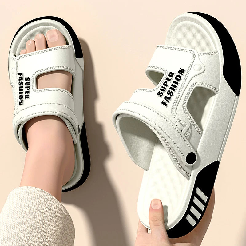 Men Slippers Summer EVA Soft-soled Platform Slides Sandals Indoor