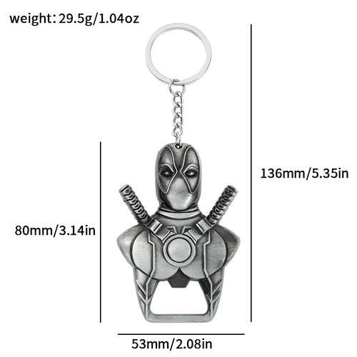 Deadpool Keychain Pendant Llavero Men Cosplay for Bag Keyrings