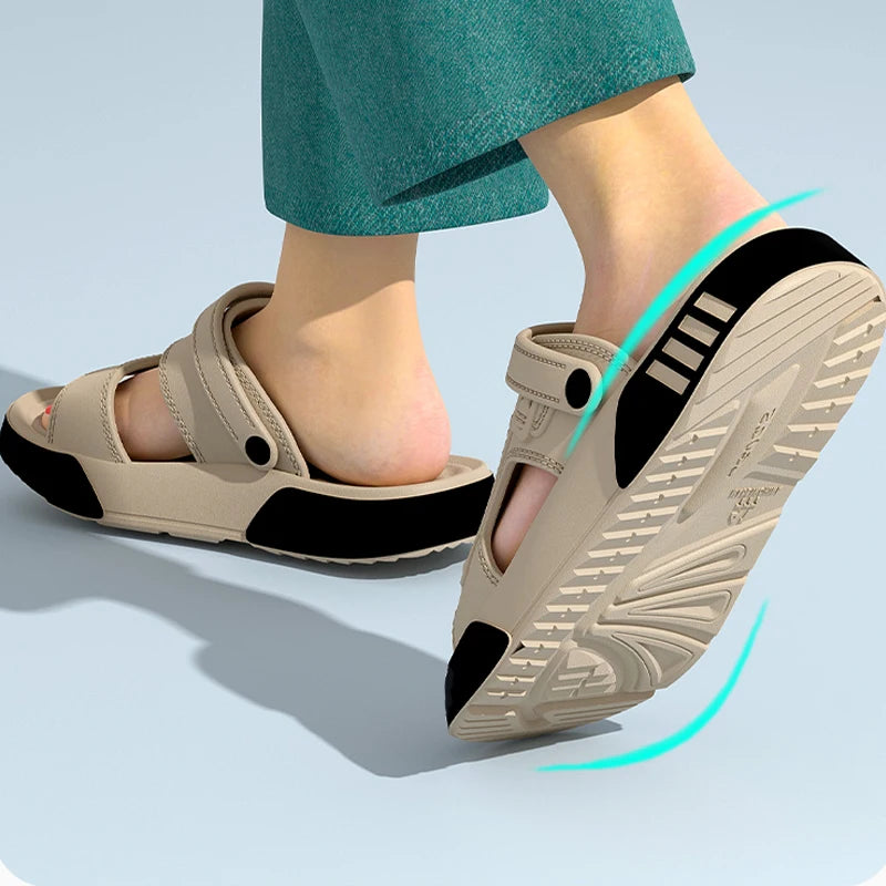 Men Slippers Summer EVA Soft-soled Platform Slides Sandals Indoor