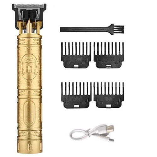 2026 T9 Vintage Hair Clipper Cordless Electric USB Fast Charging