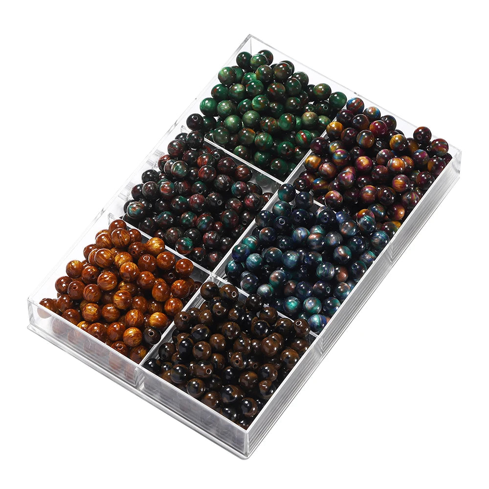 20-50pcs/lot Glitter Mitation Cat Eye Round Resin Bead Loose Beads for